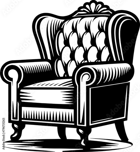 Armchair furniture icon 5