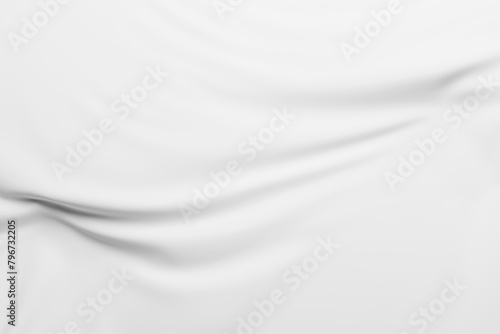 Abstract white and gray color, modern design stripes background with geometric round shape. 3D Rendering