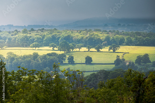 Wallpaper Mural View of the distant valley in late sunshine Torontodigital.ca
