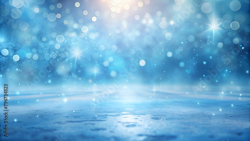 baby blue bokeh background