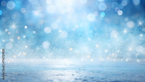 baby blue bokeh background