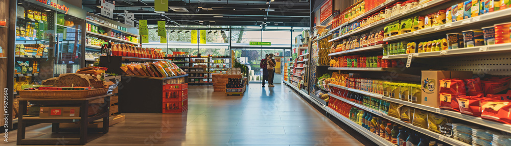 A sustainability audit in a retail store, evaluating products for EPR compliance, reusability, and ecological footprint