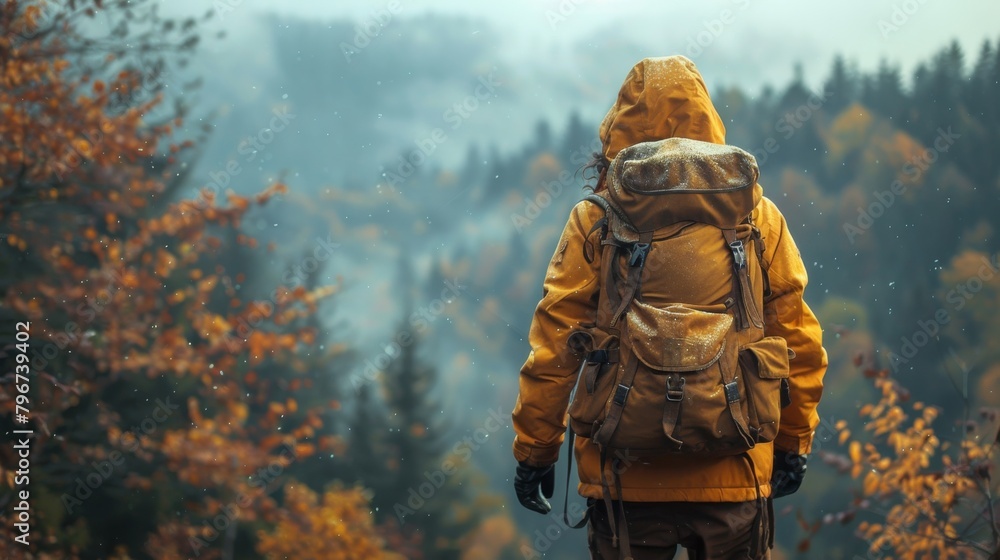 Lost in the wilderness, a lone backpacker navigates rugged terrain, guided by determination and a spirit of exploration. Lost in the wilderness, a lone backpacker navigates rugged terrain, guided by determination and a spirit of exploration.