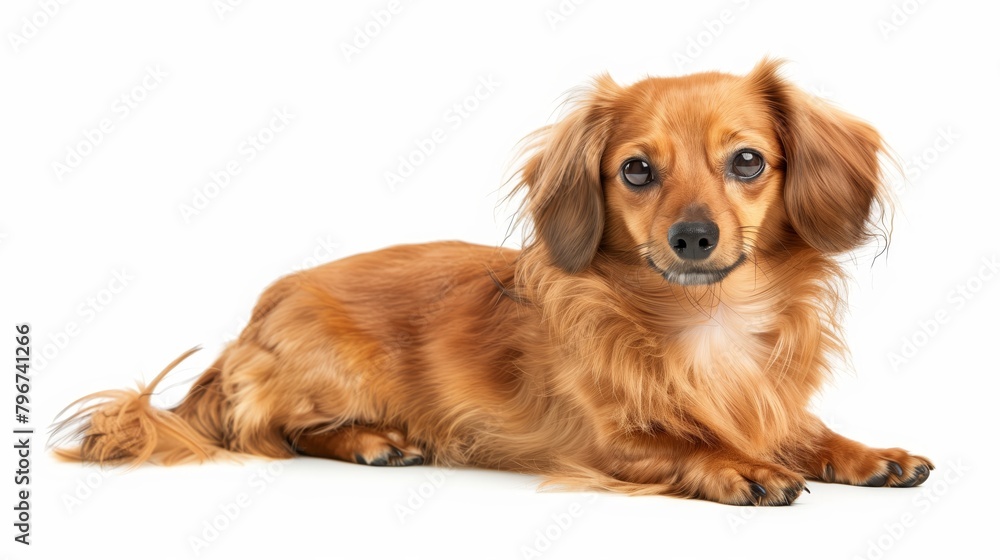 dog isolated over white background