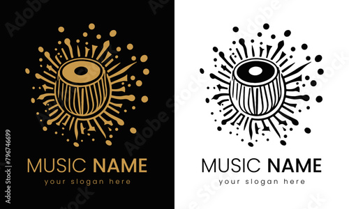 A Tabla Music Logo Design