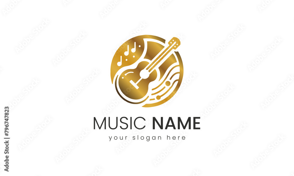 Melodic Elegance, A Sophisticated Music Logo Design Melodic Elegance, A Sophisticated Music Logo Design
