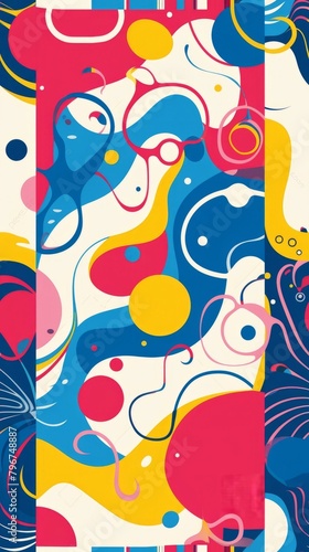 b'Colorful abstract background with geometric shapes'