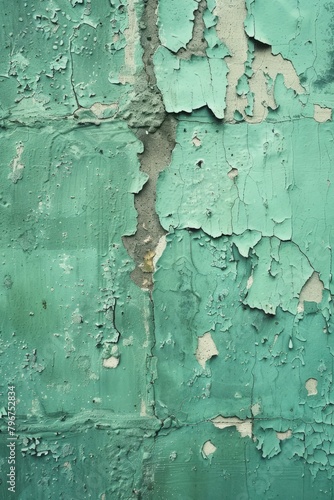 b'weathered green painted concrete wall texture background'