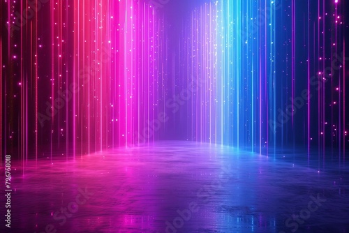 b Colorful Glowing Neon Lights Abstract Background 