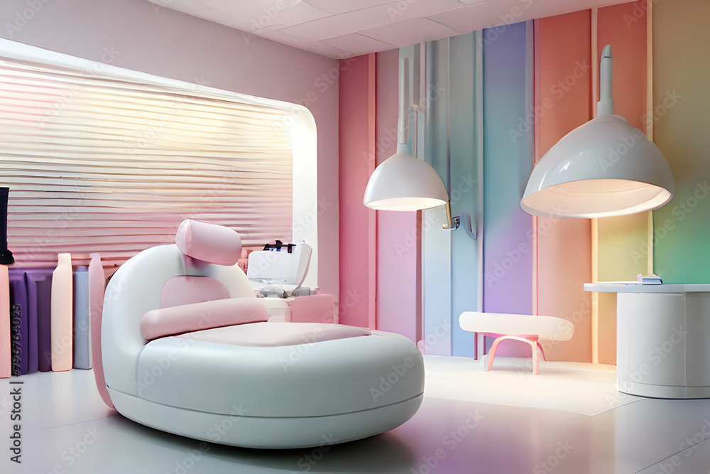 Obraz premium modern living room with furniture design ai generative 