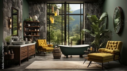 b'Bathroom With Amazing View'