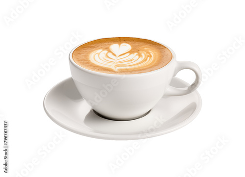 coffee cup isolated on transparent background, cut out or PNG
