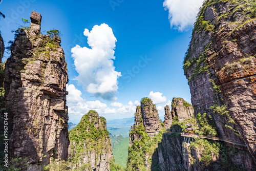 Summer scenery of Beidi Mountain, Pingnan County, Guigang City, Guangxi, China photo