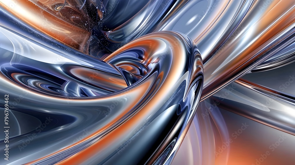 Swirling Cosmic Vortex: A Mesmerizing 3D Render of Deep Blues and Purples with Glittering Stars and Swirling Cosmic Vortex: A Mesmerizing 3D Render of Deep Blues and Purples with Glittering Stars and