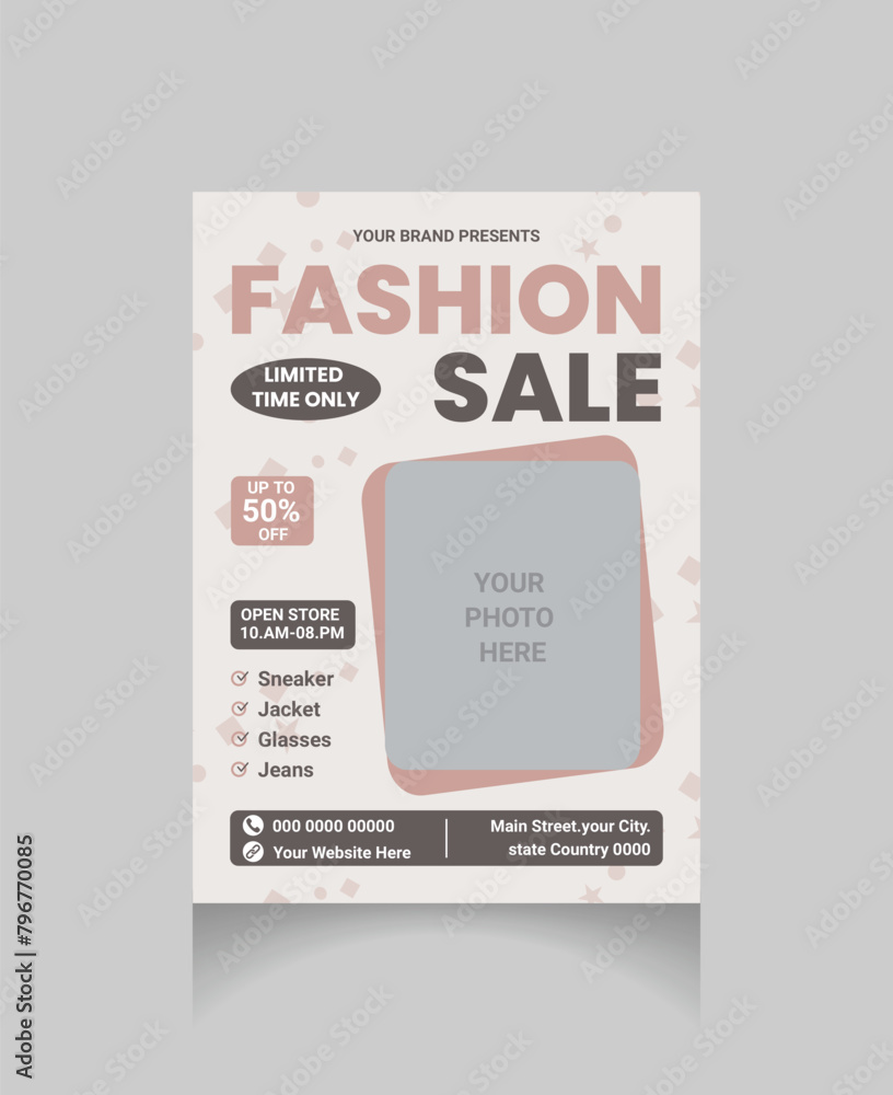 Fototapeta premium fashion sale flyer 