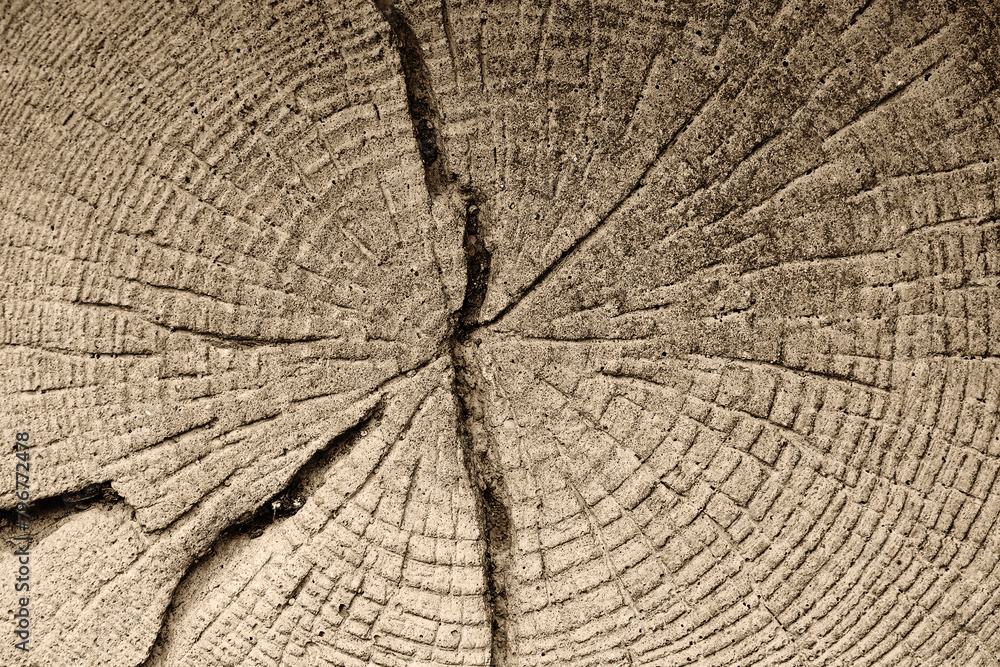 Fototapeta premium Ornamental lawn stepping stone closeup