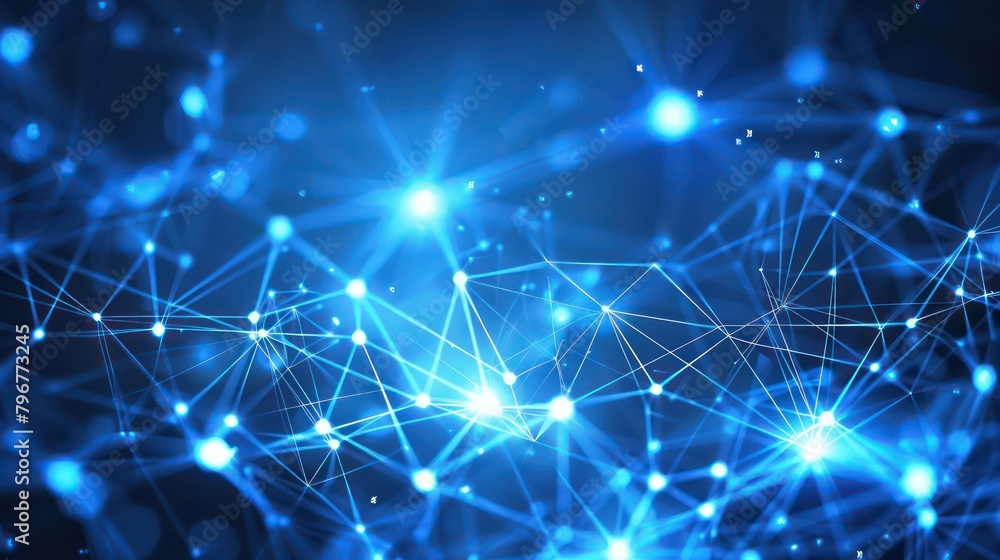 Abstract digital network connection 3D rendering bokeh background Abstract digital network connection 3D rendering bokeh background