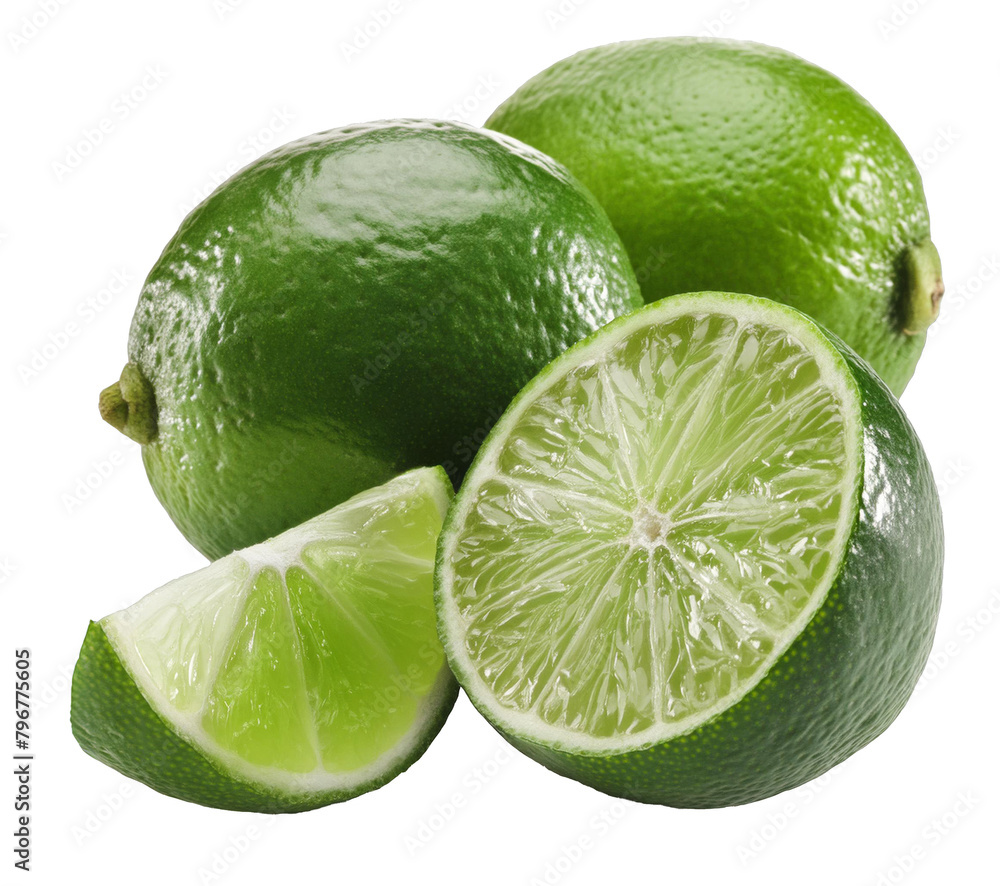 citron jaune vert, isolé sur fond transparent citron jaune vert, isolé sur fond transparent