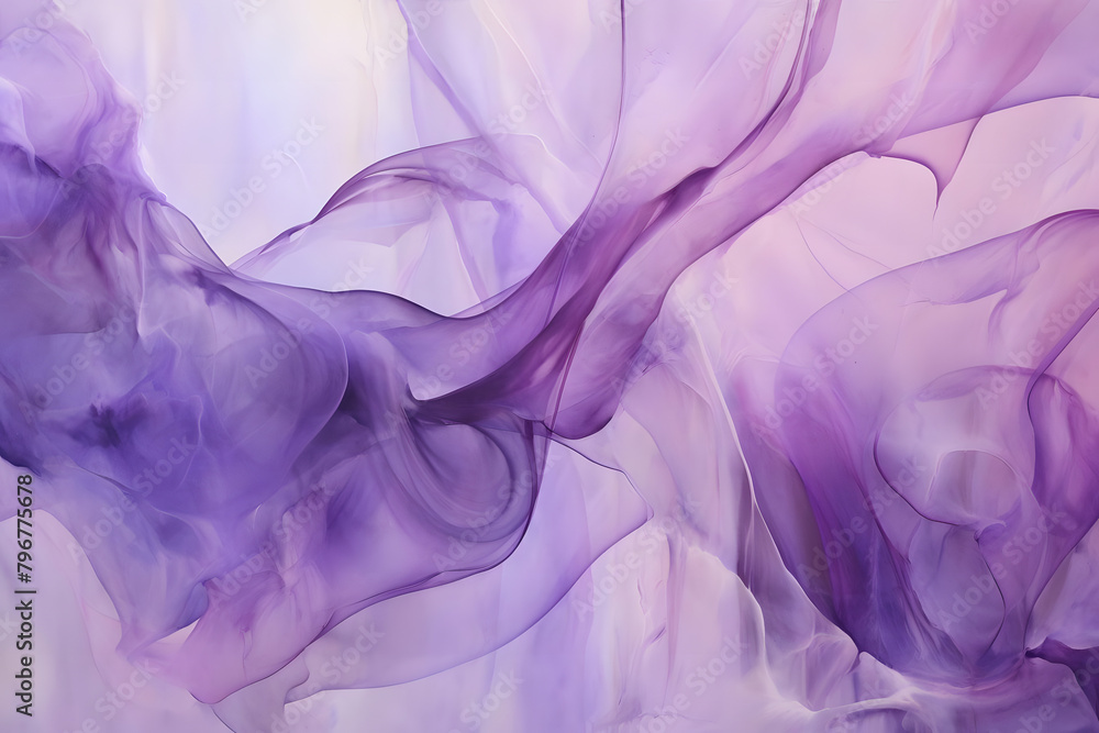 Violet Veil Vibrations, abstract landscape art, painting background, wallpaper, generative ai