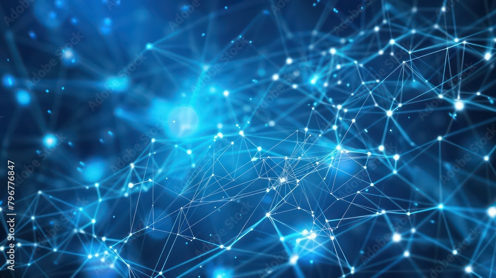 Abstract digital network connection 3D rendering bokeh background Abstract digital network connection 3D rendering bokeh background