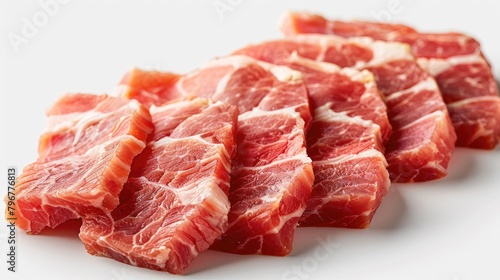Artful Rendering: Raw Pork Meat in Hyperrealistic Detail