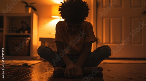 A Child Sitting in Contemplation