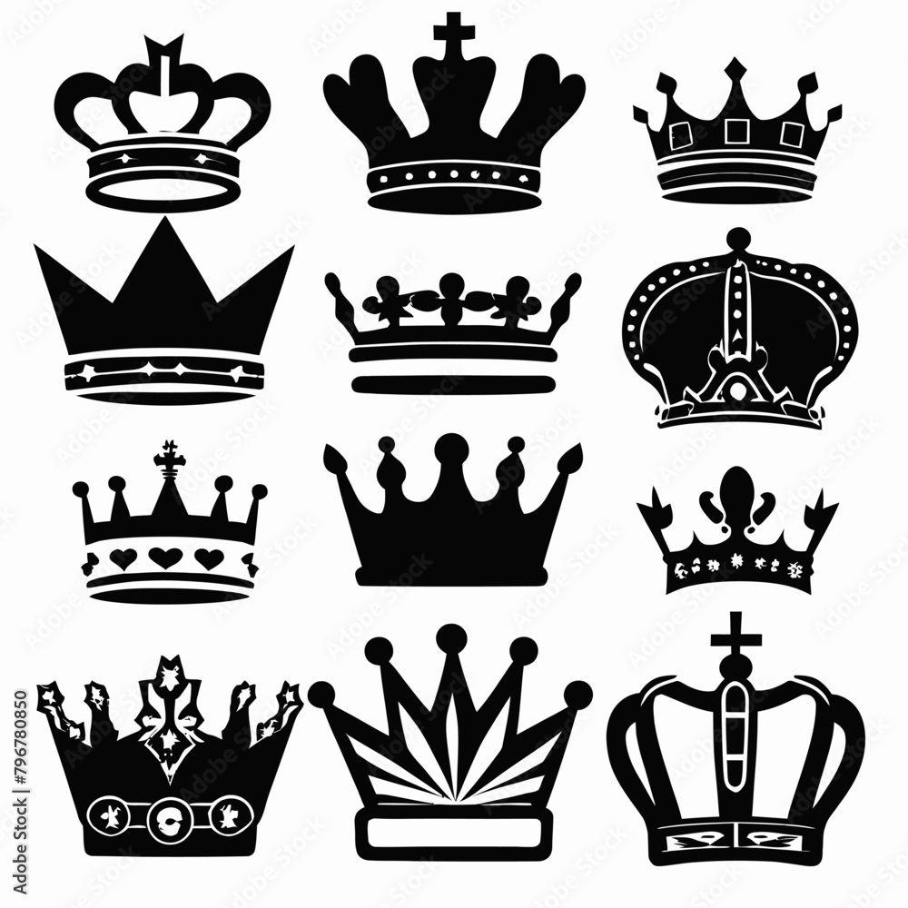 Majestic Crown Vectors Majestic Crown Vectors