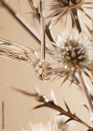 Clear oil serum backgrounds flower plant