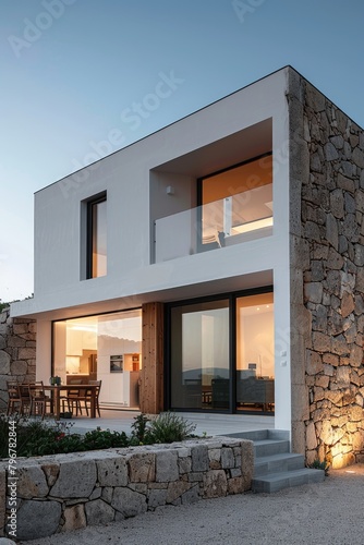 Minimalist style modern hou...