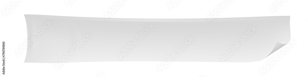 3D Clear Advertising Banner Isolated On White 3D Clear Advertising Banner Isolated On White