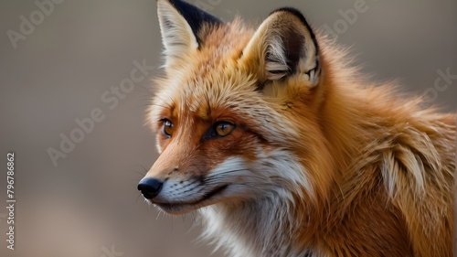 red fox in the zoo