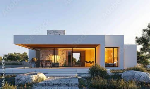 Minimalist style modern hou...