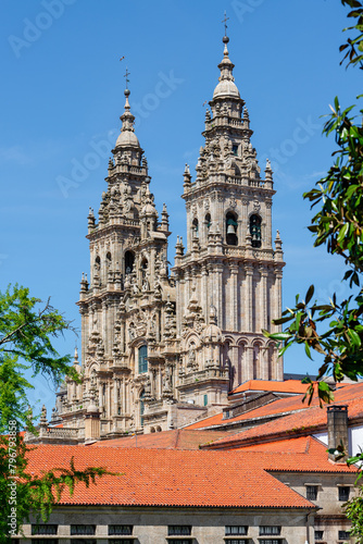 Majestic Twin Baroque Towers Against a Clear Sky