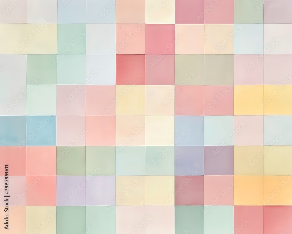 A grid of pastel-colored squares. A grid of pastel-colored squares.