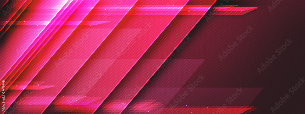 Illustration of light ray, stripe line with red light Illustration of light ray, stripe line with red light