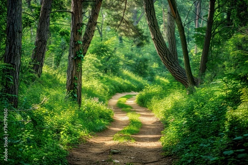 Summer forest vegetation outdoors woodland.