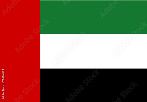 United arab emirates flag illustrator country flags