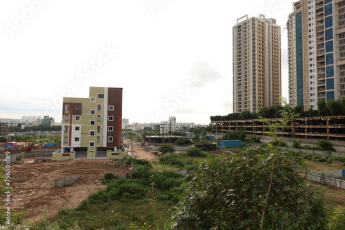 Aggressive urbanisation of  Hyderabad in Telangana of India. Photo: September 24, 2023