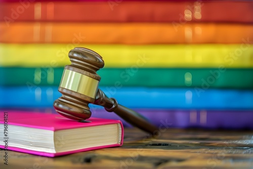 Legal terms and forms related to LGBT rights and liability coverage. Concept LGBT Rights, Legal Forms, Liability Coverage, Legal Terminology, Discrimination Laws photo