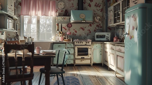 A Garden-Inspired Kitchen with Floral Accents, Herb Planters, and Natural Light: Blending Culinary Space with Botanical Beauty