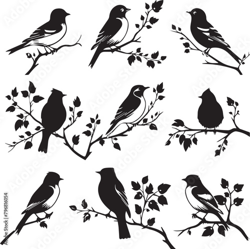 birds on tree