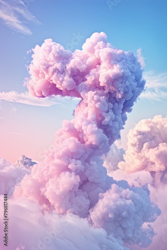 Cloud Number 7 in Pink Skies