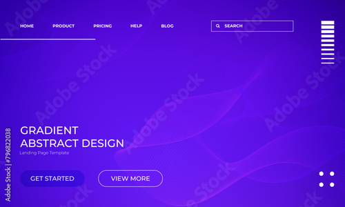 Abstract Vector Gradient Colorful Background for Landing Page