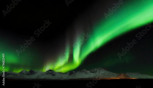 Wallpaper Mural aurora borealis on night sky Torontodigital.ca