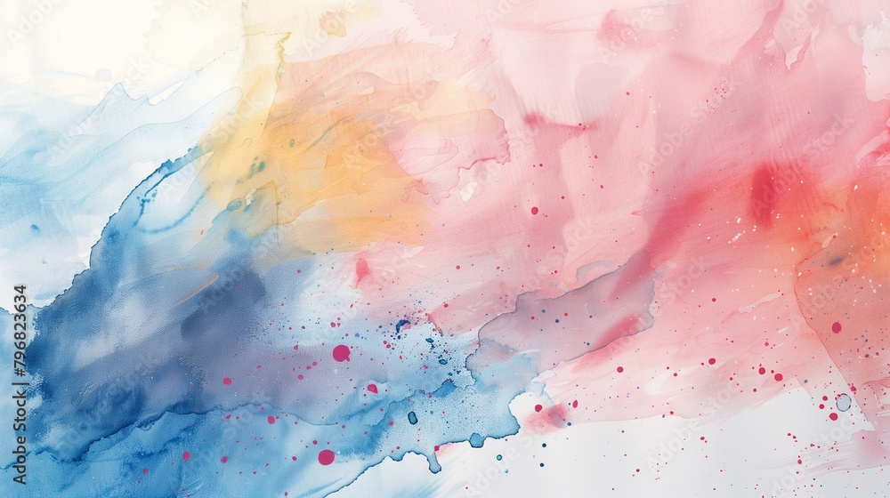 watercolor white edges on an elegant abstract backdrop