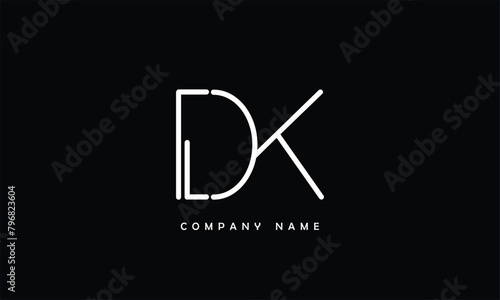 DK, KD, D, K Abstract Letters Logo Monogram photo