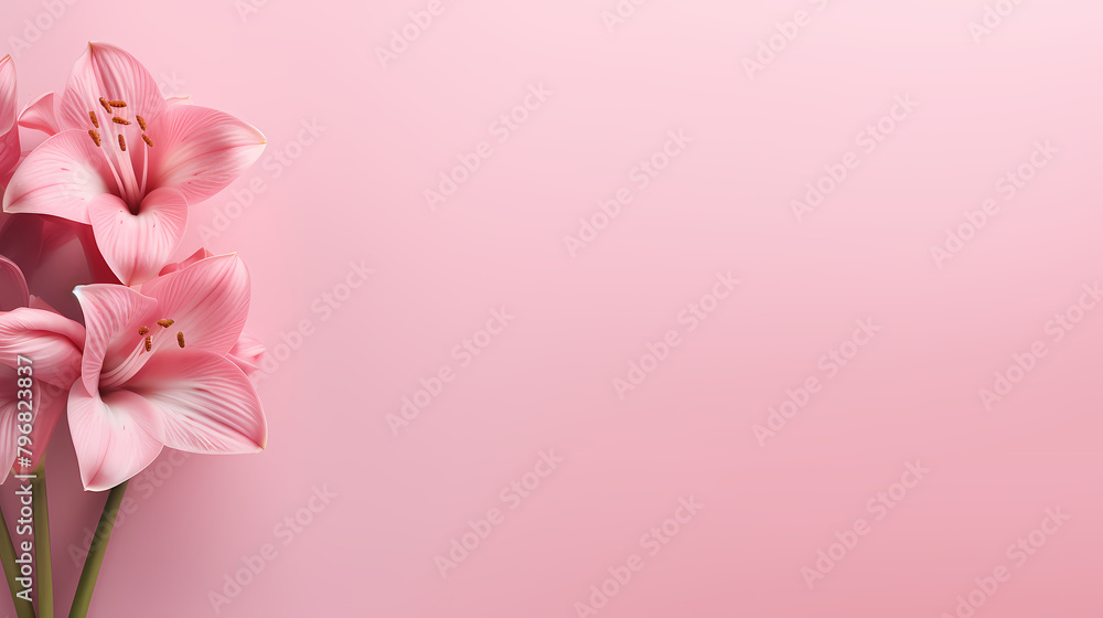 Fototapeta premium Lily decorative flower background