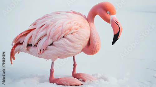 Meet Frosty the Flamingo. 🦩 Just touched down in Finland and let me tell you, it's no beach vacation. Swapped my feathers for a puffy parka and traded sand for snow. Who knew snow boots came in flami