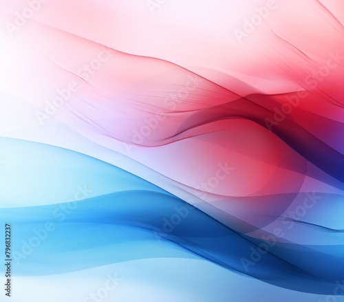 Blue Red Curve Line Abstract Wallpaper. Colorful Vivid line Isolated on White background. Advertising Banner Backdrop Decoration.