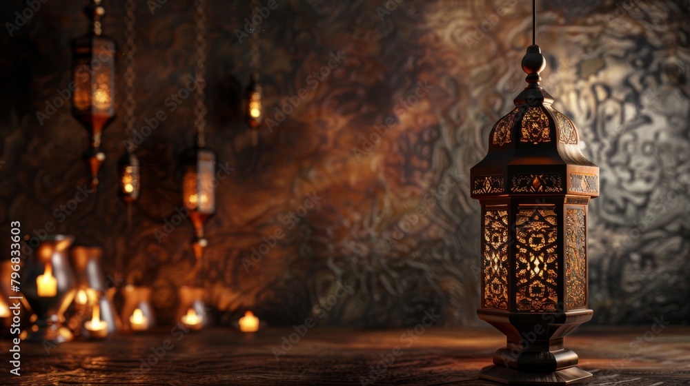 Islamic lantern background for muslim celebration day greetings Islamic lantern background for muslim celebration day greetings